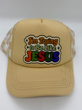 “I’m Trying to Be Like Jesus” – Retro Trucker Hat - Christian Hat